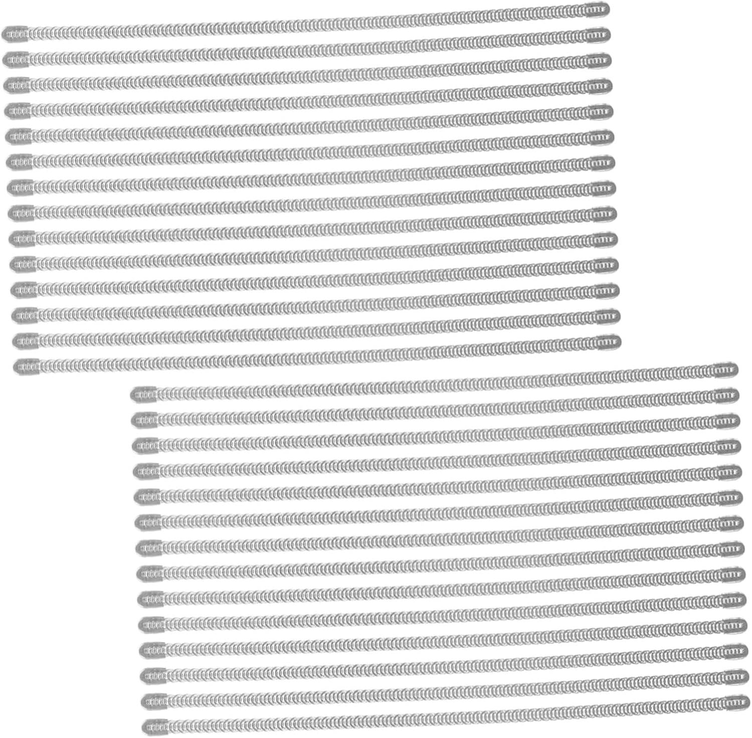 Corset Boning Casing for Sewing, Spiral Steel Support, 100pcs