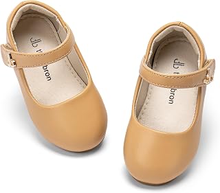 THEE BRON Girls Mary Jane Ballet Flats Retro Brogue Style Party School Shoes
