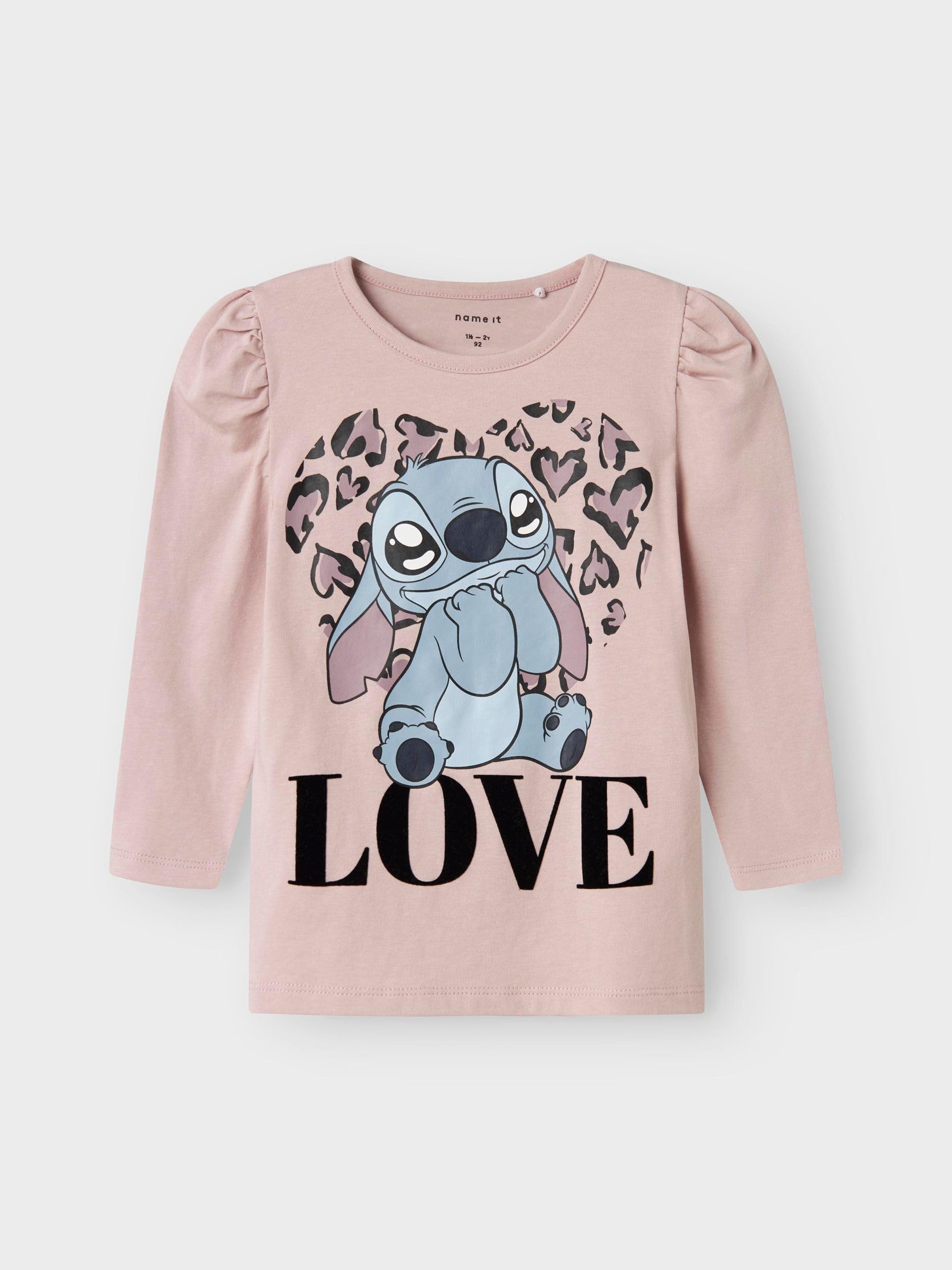 Name IT Mädchen Name It Girl Oberteil mit Langen Ärmeln Stitch Nmfdiana Stitch Ls Top Box Noos Wdi (1er Pack)