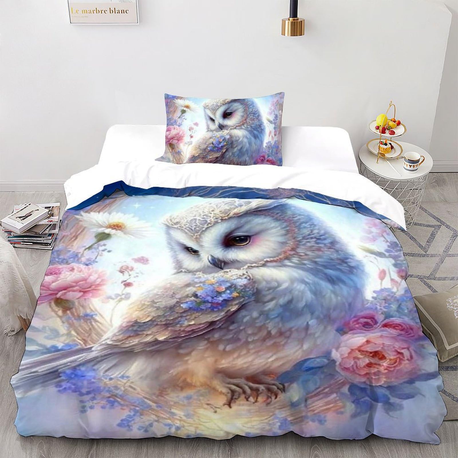Housse de couette impression 3D ciel étoilé parure lit enfant single