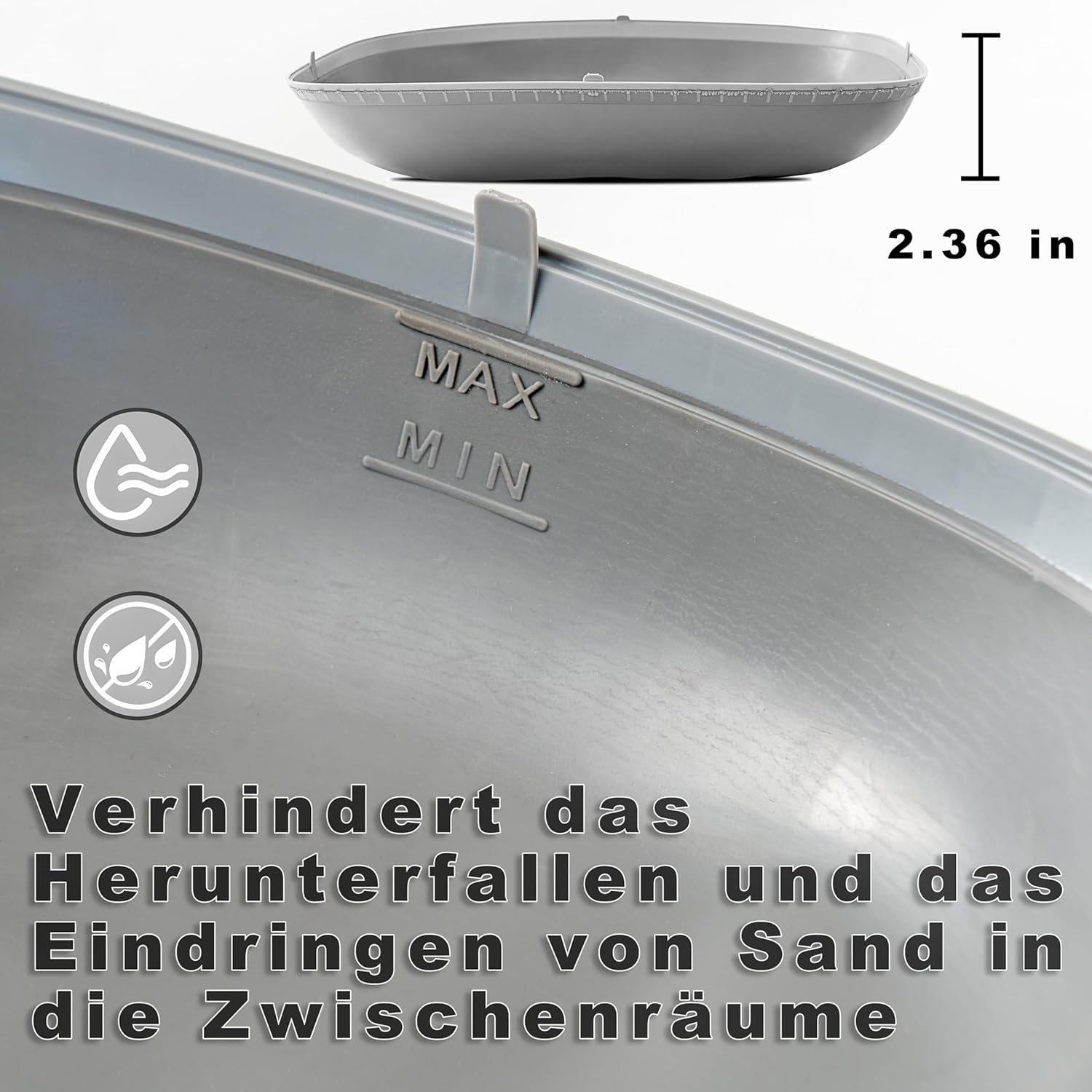 Silikon Katzenklo Matte für Elektrische Katzentoiletten, Wasserdichte Ersatzmatte für Selbstreinigendes Katzenklo, Rutschfest & Urinfest
