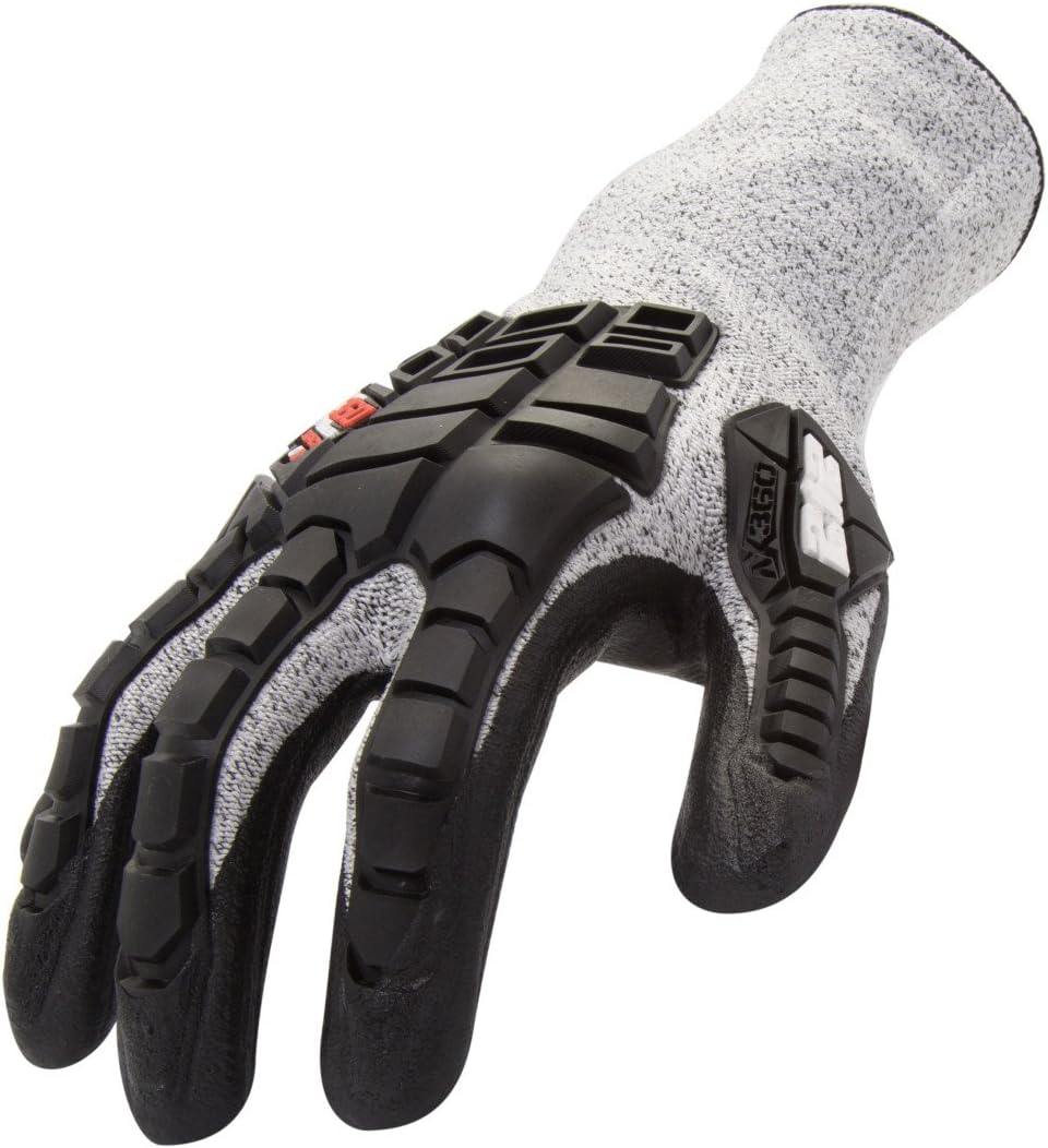 212 Performance Impact and Cut Resistant Breathable Gloves with Knuckle Protection (EN Level 3, ANSI A2), Small