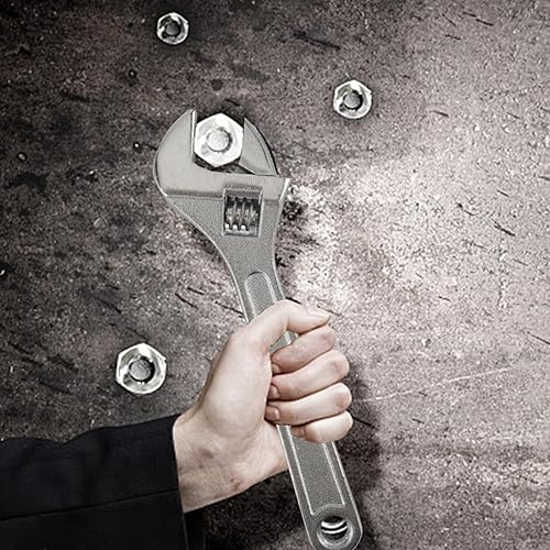 Miniatura 5 de Llave ajustable de 8 pulgadas, acero forjado en caída de alto rendimiento con escala grabada con láser, herramienta de precisión resistente al