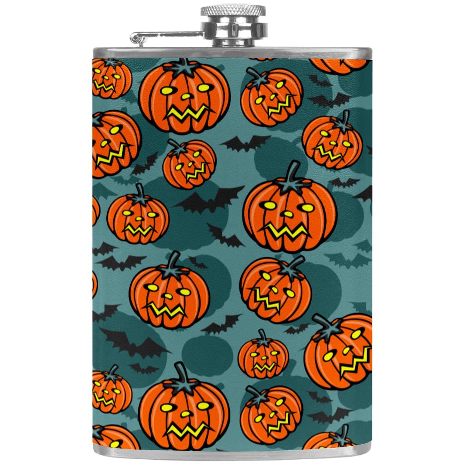 Petite flasque pour liqueur cadeau Halloween original avec entonnoir à whisky rhum