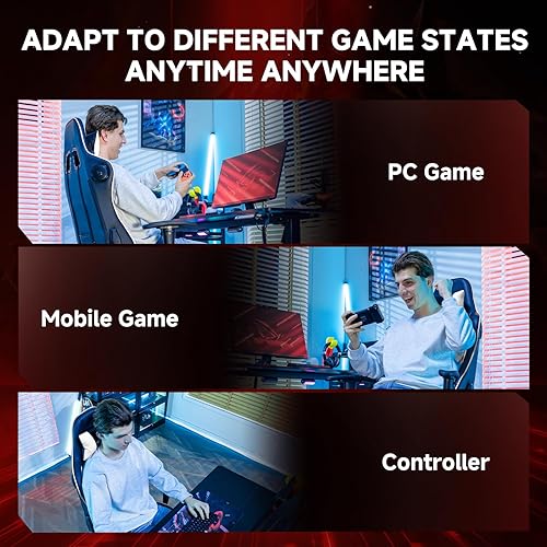 Miniatura 9 de GTPLAYER Silla de juegos con altavoces Bluetooth y reposapiés, silla ergonómica para jugadores con respaldo reclinable, reposabrazos 3D, altura de