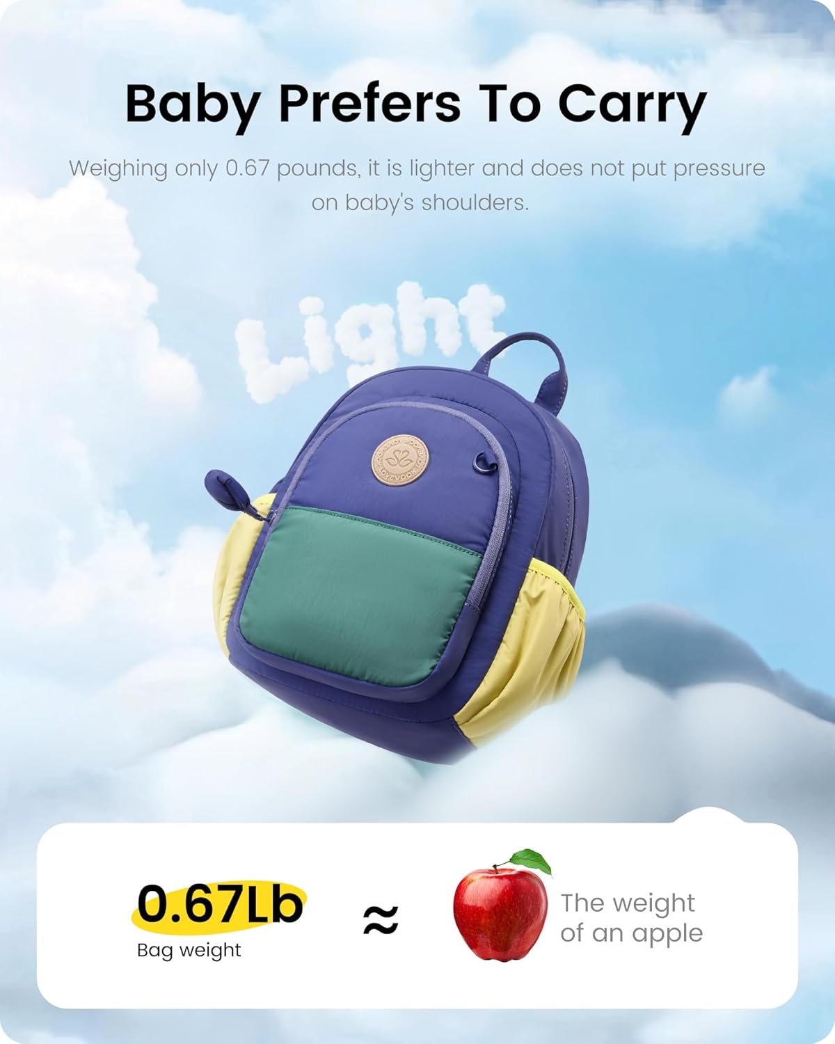 LOVEVOOK Kids Backpack for Boys 4-8, Backpack for Preschool Kindergarten, Cute Child bag for Elementary, 15" H