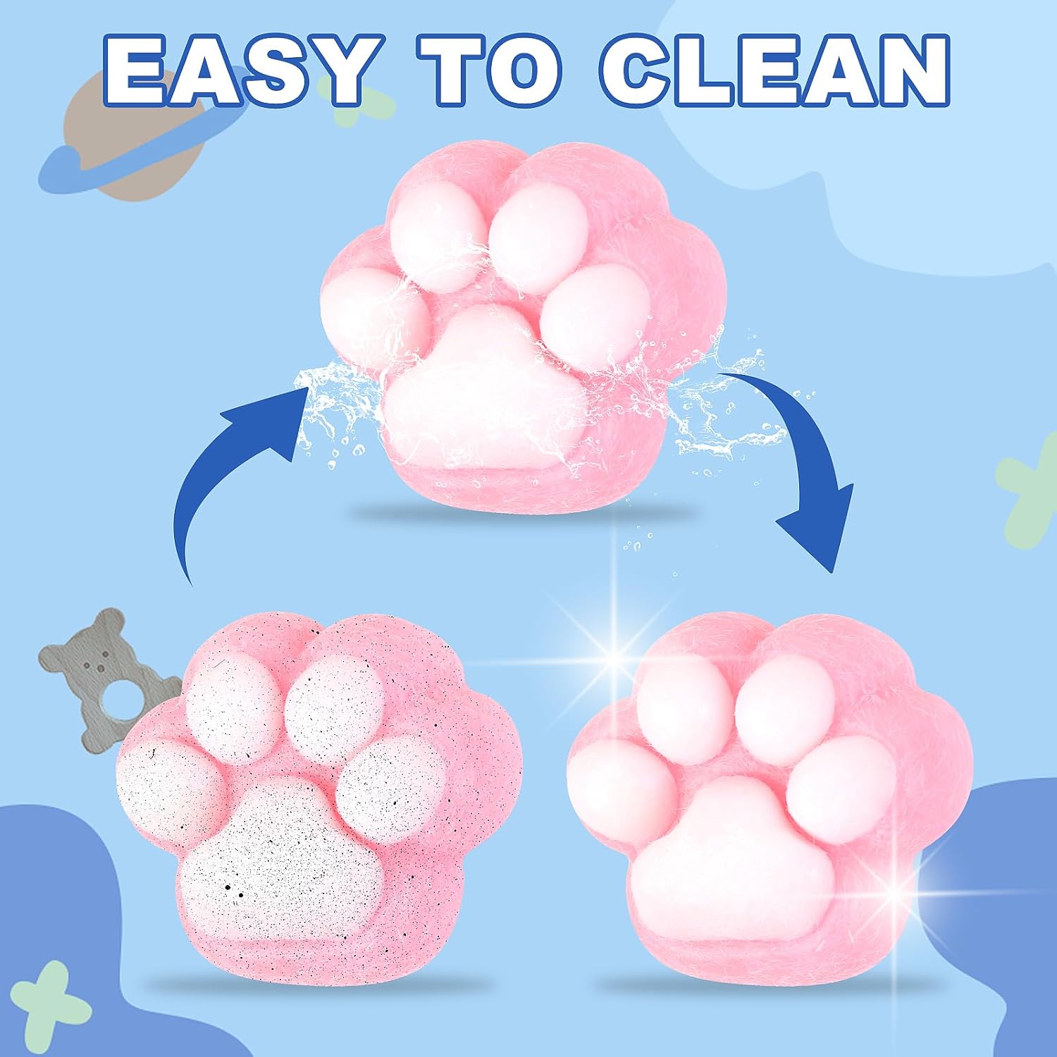 Taba Squishy Toys Kit 12 Pcs, Fufu Squishy Pack Include Taba Squishy Paw, Hamster, Chick, Dog, Pig, Banana, Bear, Capybara, Squishies for Kids, Sensory Toys for Boys and Girls