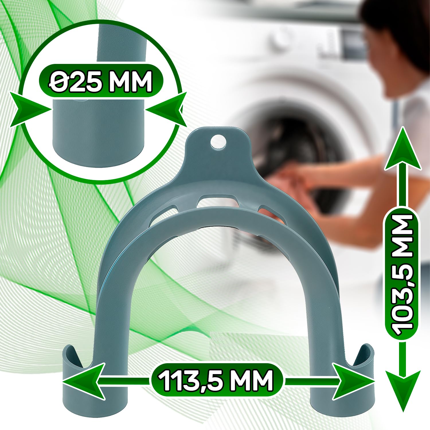 GIUNTO PER TUBO SCARICO LAVATRICE Diam. 17 x 22 -CONF al miglior prezzo online