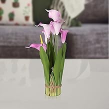 ONE MITTII 1 Bunch Calla Lily Flowers Artificial Bouquets Gifting, Home, Bedroom, Garden, Balcony, Living Room for Decoration Without Vase | Soft Silk | Pink