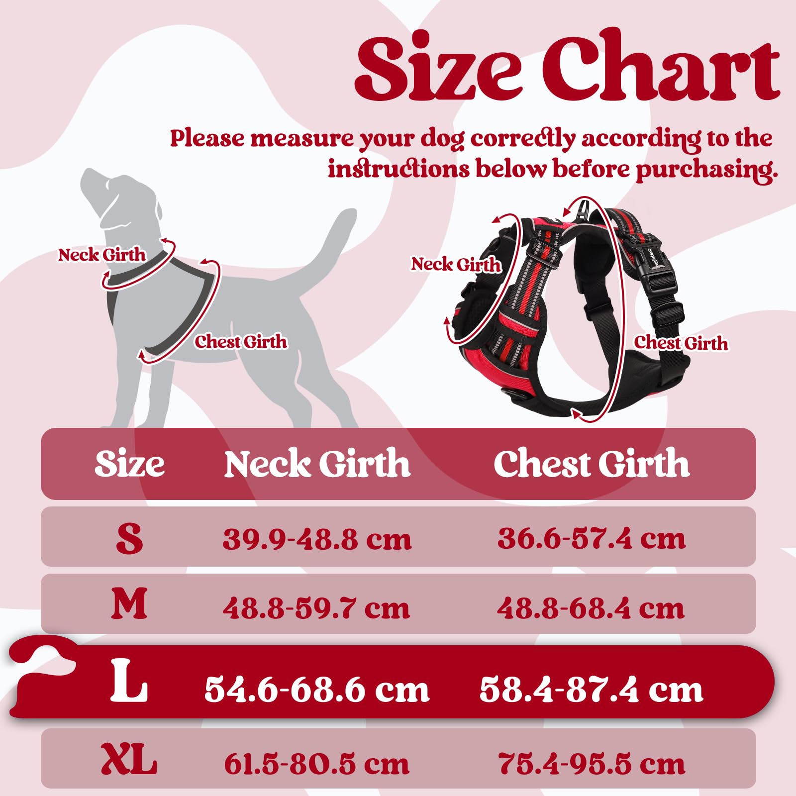 rabbitgoo Dog Harness Large Dog with Neck Release Buckle, No Pull Harness with Front Back Clips - Image 2