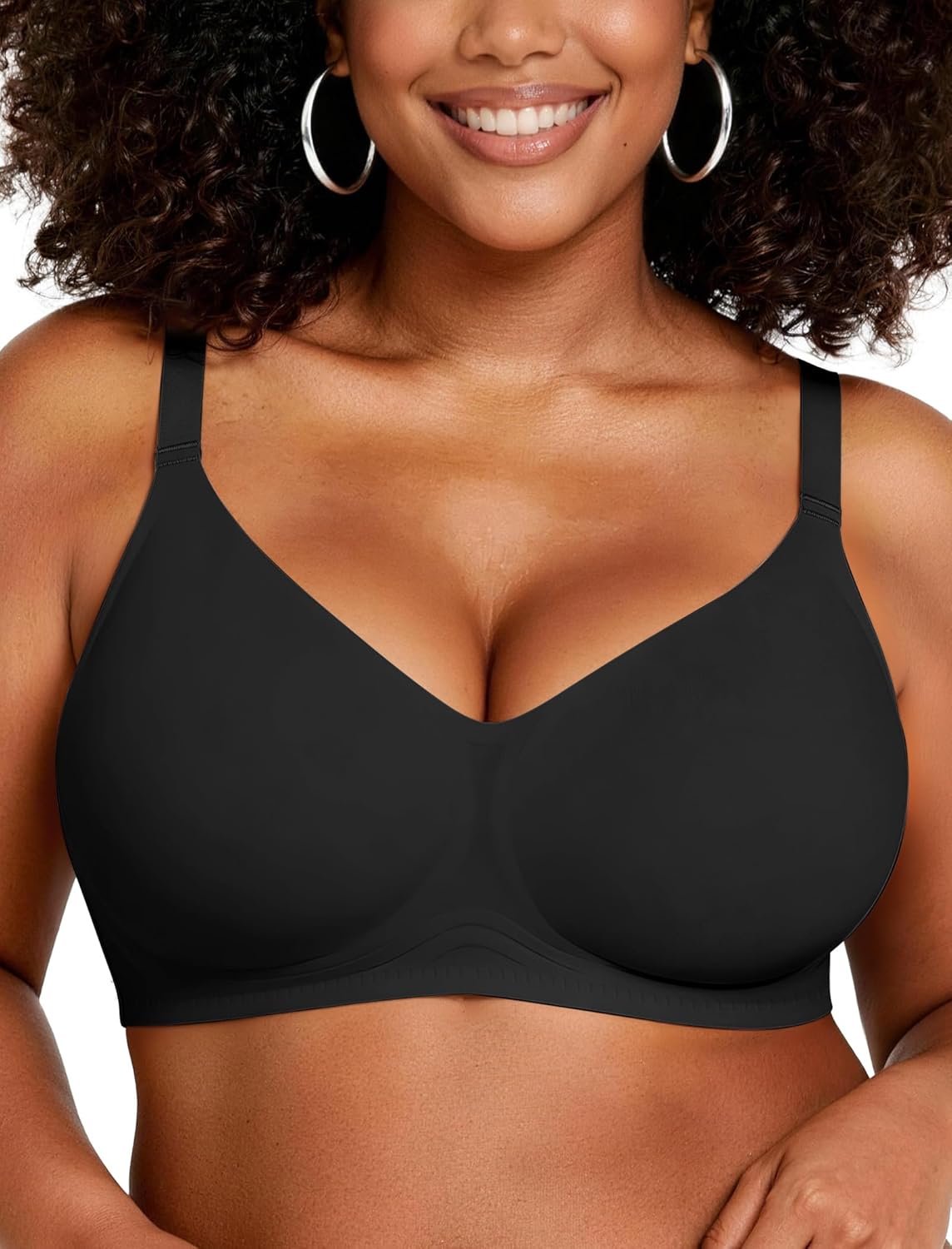 OEAK 2026 Wireless Jelly Bra for Women Push Up Bralette Seamless Full Coverage Comfortable Convertible Everyday Tshirt Bras