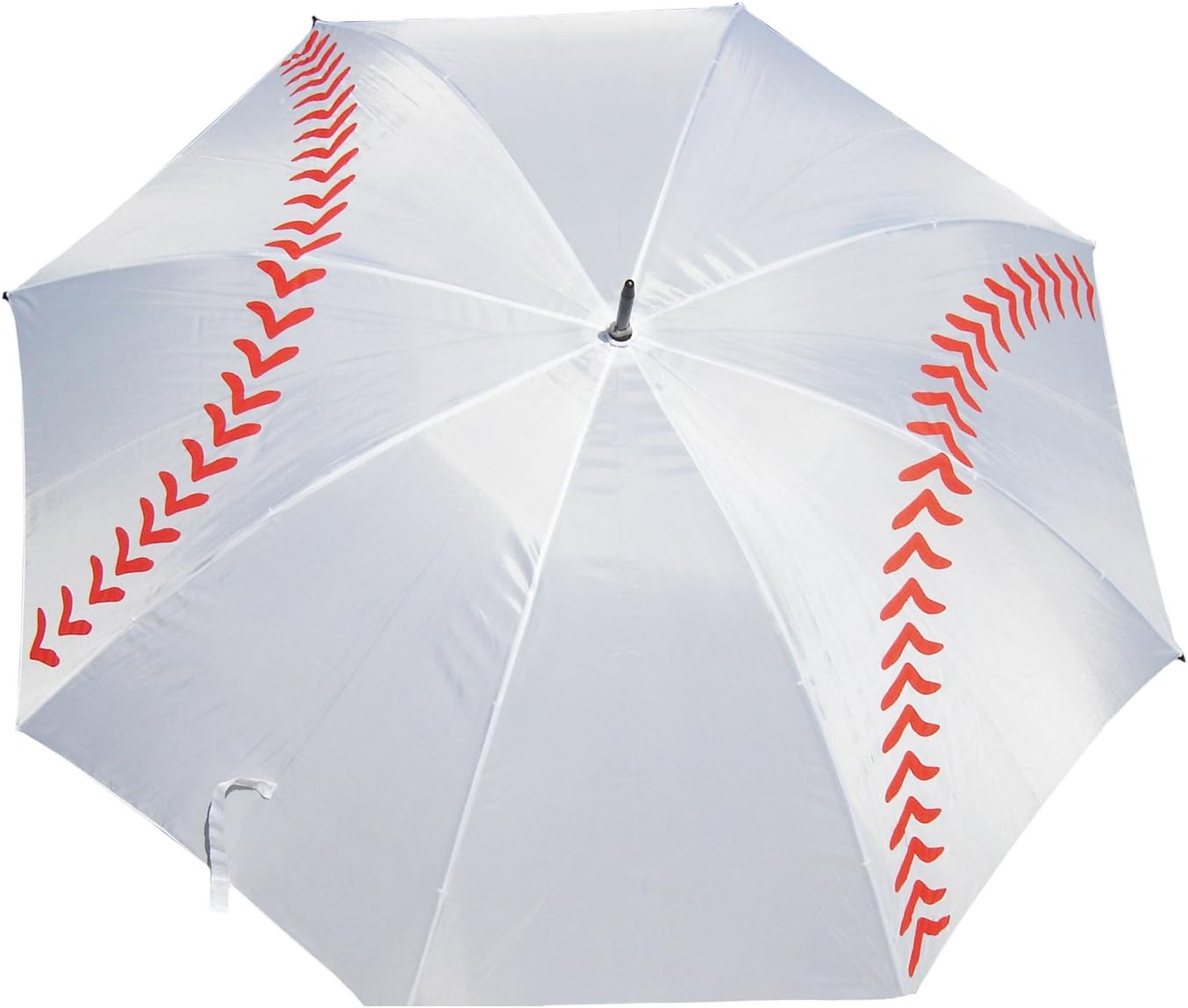 Baseball or Softball Slow Pitch Fast Pitch Girls Boys Golf Umbrella 60 inch arc (White)