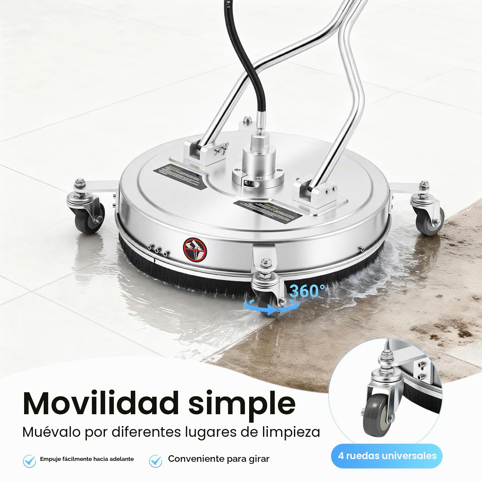 Limpiador de suelos, 4000 psi, para aspirar, limpiar y secar con 2 boquillas de repuesto