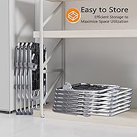 Vista 7 de VINGLI Juego de 2 sillas plegables de aluminio de gran tamaño para patio con portavasos desmontable, silla de playa con tejido de red, silla Negro