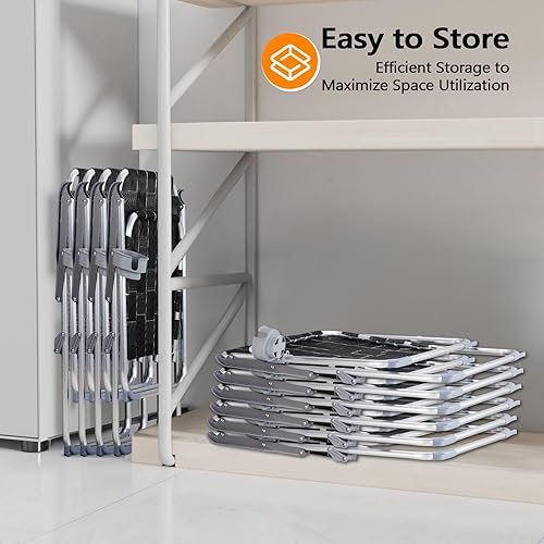 Miniatura 7 de VINGLI Juego de 2 sillas plegables de aluminio de gran tamaño para patio con portavasos desmontable, silla de playa con tejido de red, silla Negro