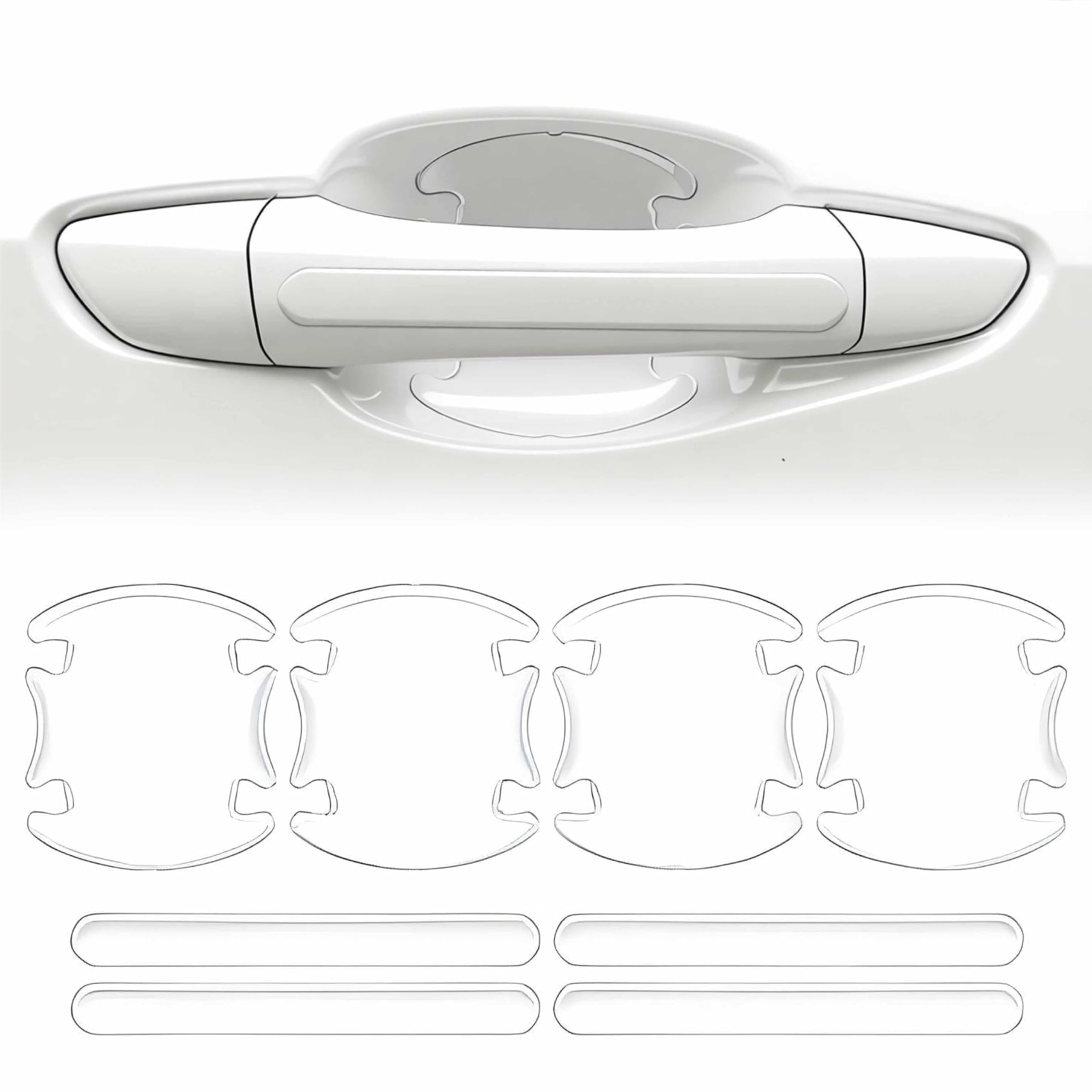 ZGCBM 8 Pcs Car Door Handle Protector for Cupra Terramar 2024 2025
