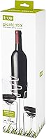 Vista 5 de TRUE Picnic Stix - Soporte para copas de vino y botellas, estacas cromadas para bebidas al aire libre, soporte para tazas de patio, juego de 3, se