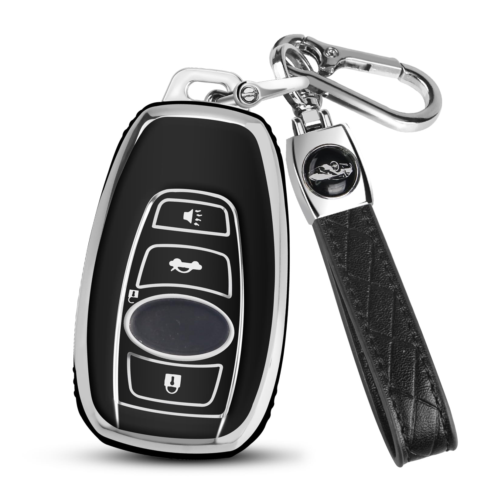 Coque de protection clé Subaru en TPU noir de qualité supérieure - 8