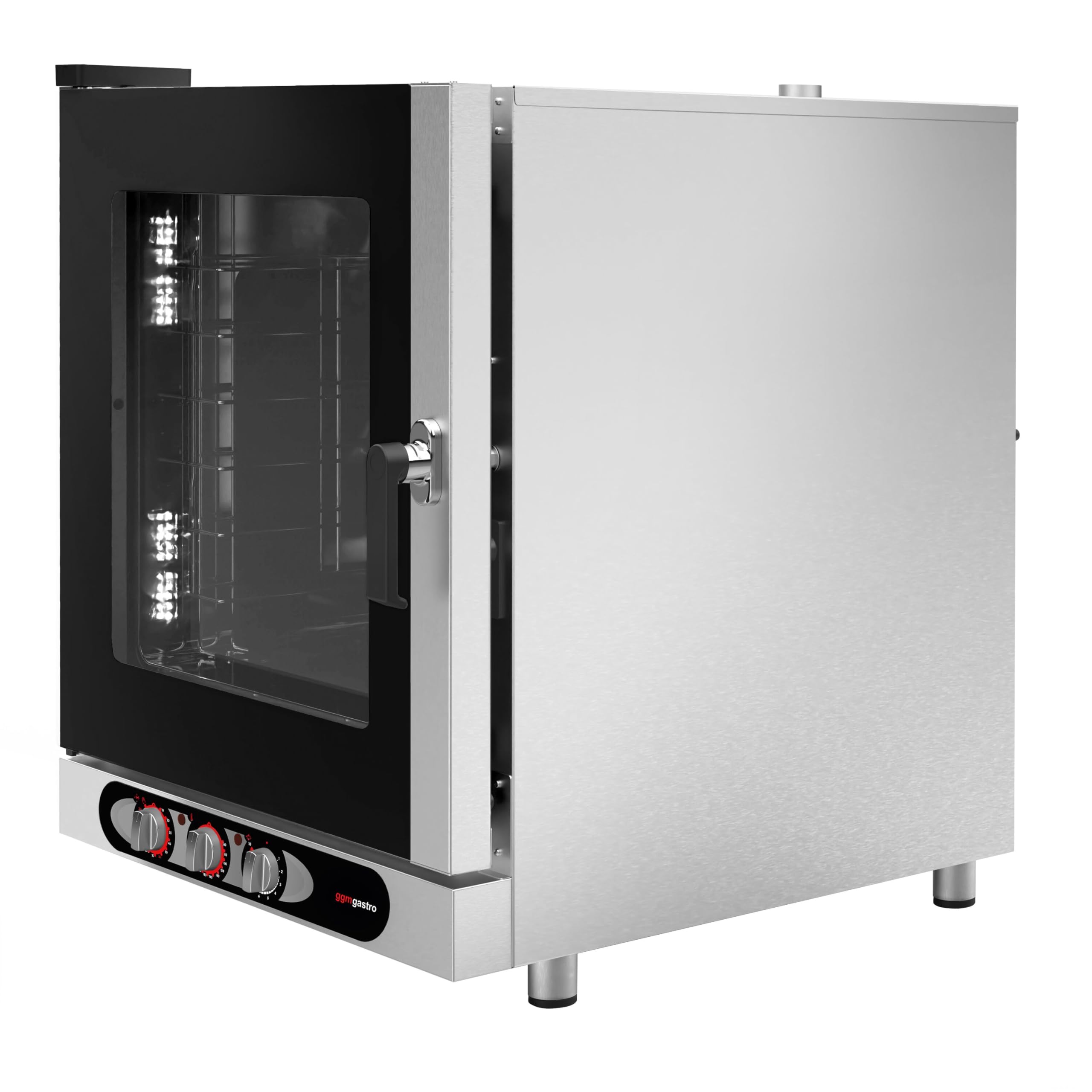 GGM Gastro Kombidämpfer 6x GN 1/1 manuell | robuste Edelstahlbauweise, ideal für den Dauereinsatz, gleichmäßige Hitzeverteilung, einfache Reinigung, intuitiv bedienbar