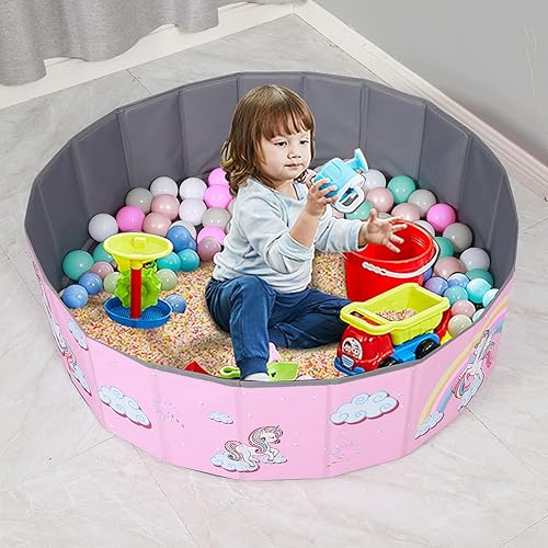 Miniatura 5 de LimitlessFunN Piscina plegable de doble capa de tela Oxford para niños, piscina de pelotas de juego con bolsa de almacenamiento (bolas no incluidas)