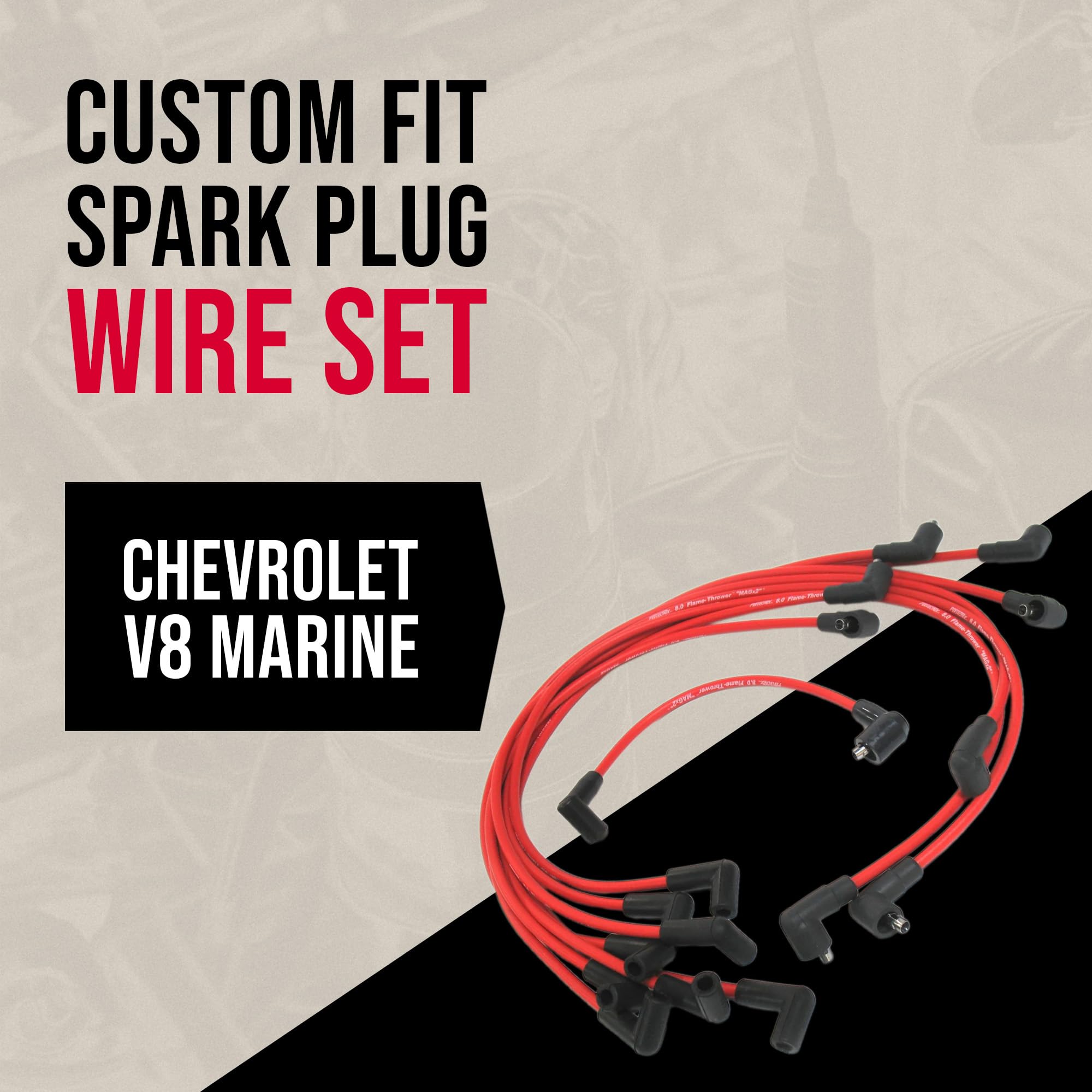Amazon.com: PerTronix 808450 Flame-Thrower 8mm Spark Plug Wires