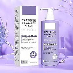 Zgxhga Creme corporal com cafeína para apertar a pele | Creme firmador de barriga | Creme hidratante com infusão de cafeína e creme corporal para mulheres, estômago, pernas, para pele mais jovem