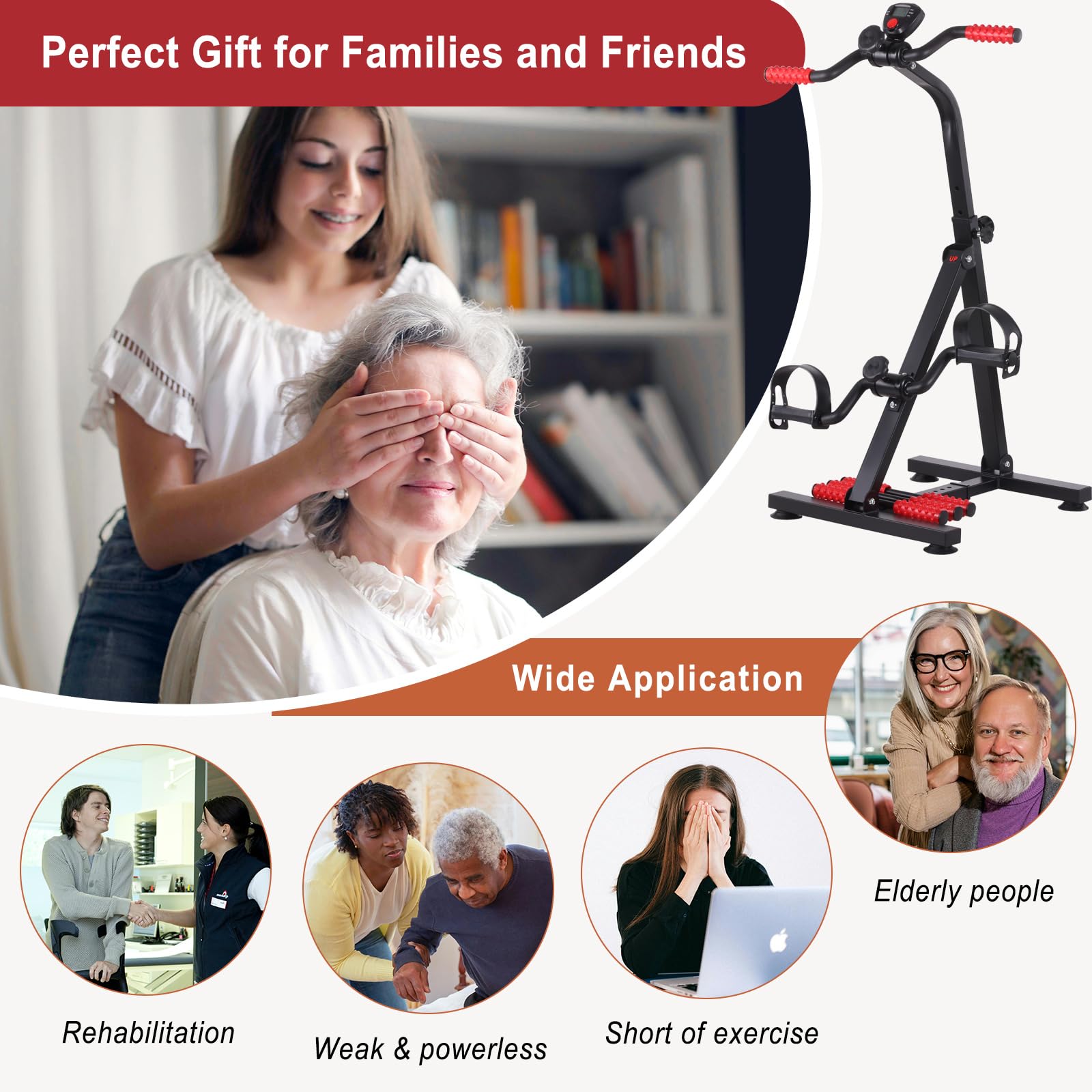 Senior Pedal Exerciser - Full Body Workout -6 Senior Pedal Exerciser - Full Body Workout -6