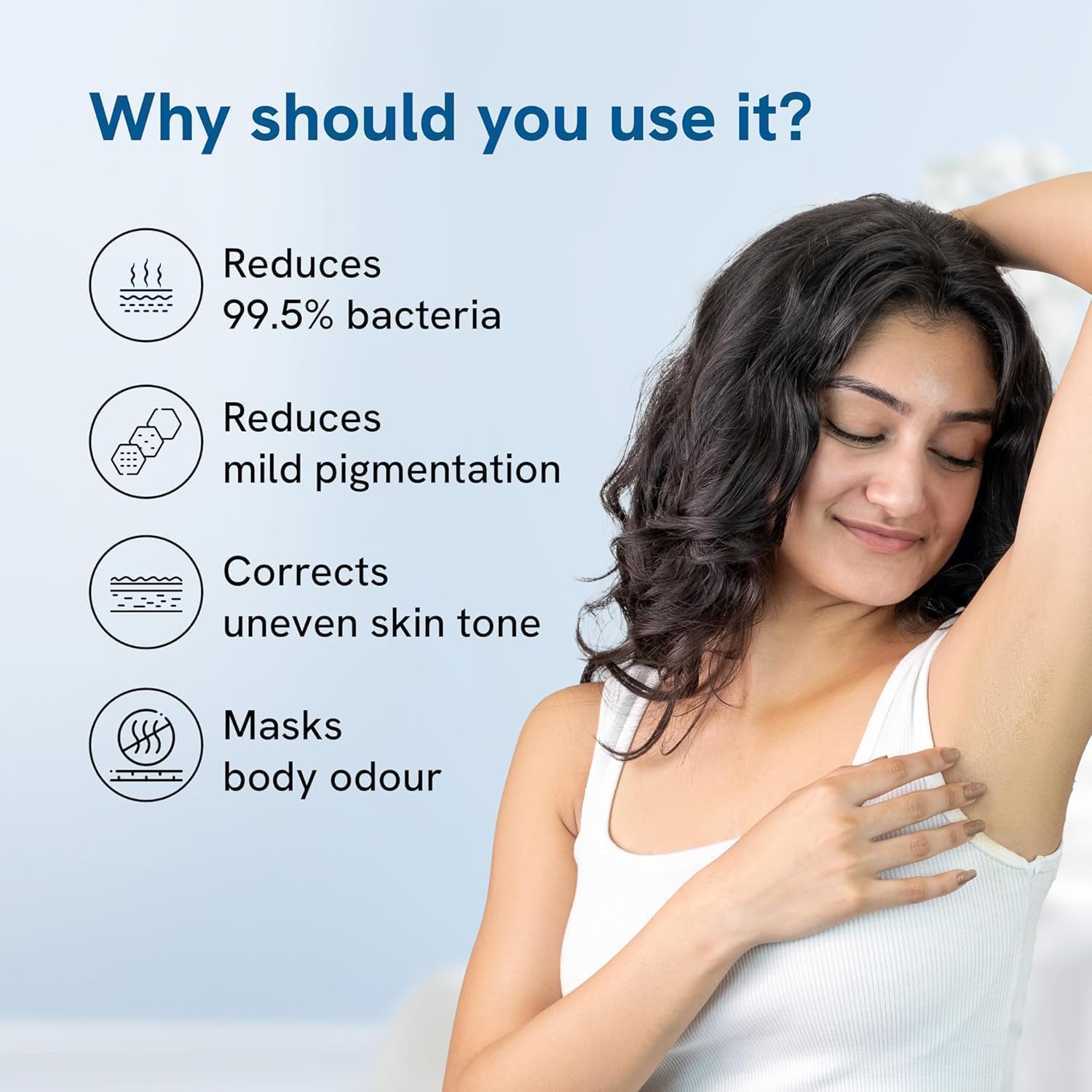 DK 4% Aha Bha Rouleau sous les aisselles | Sans parfum | 1 % d'acide mandélique, 2 % d'acide lactique et alpha arbutine | Déteint la pigmentation, sans alcool et sans aluminium | Convient aux peaux