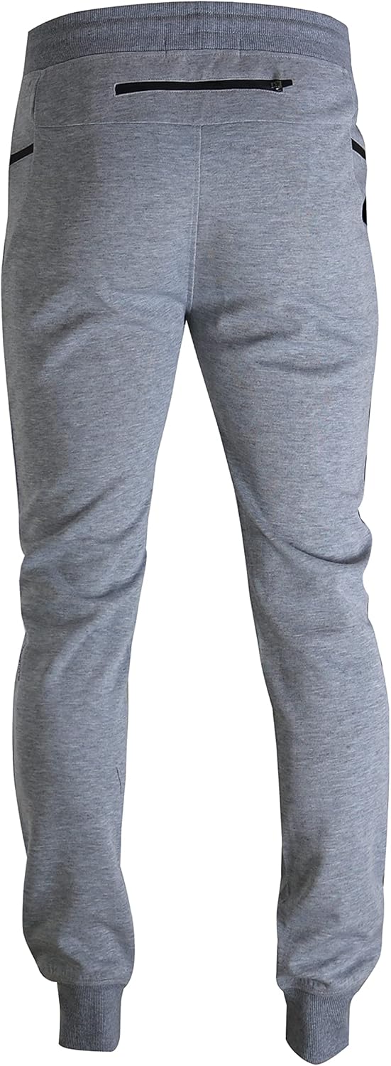 SCREENSHOT Sports Mens Interlock Fleece Utility Athletic Jogger Workout Zipper Pockets Sweatpants - Image 4