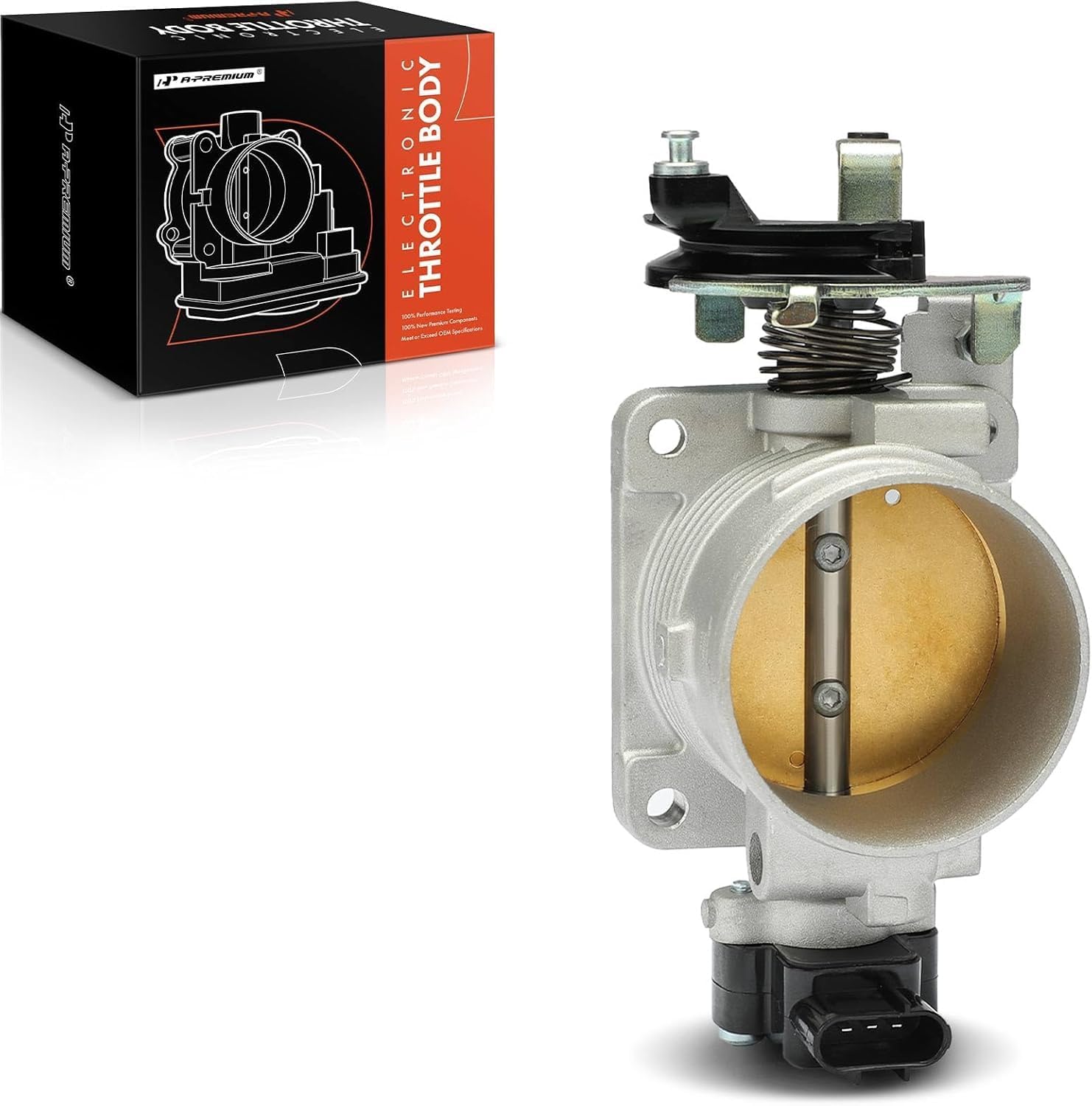 A-Premium Throttle Body Assembly Compatible with Ford Models - F250 F350 Super Duty, E-150, E-150 Club Wagon, E-150 Econoline, E-250, E-350 Econoline Club Wagon, E-350 Super Duty, Excursion