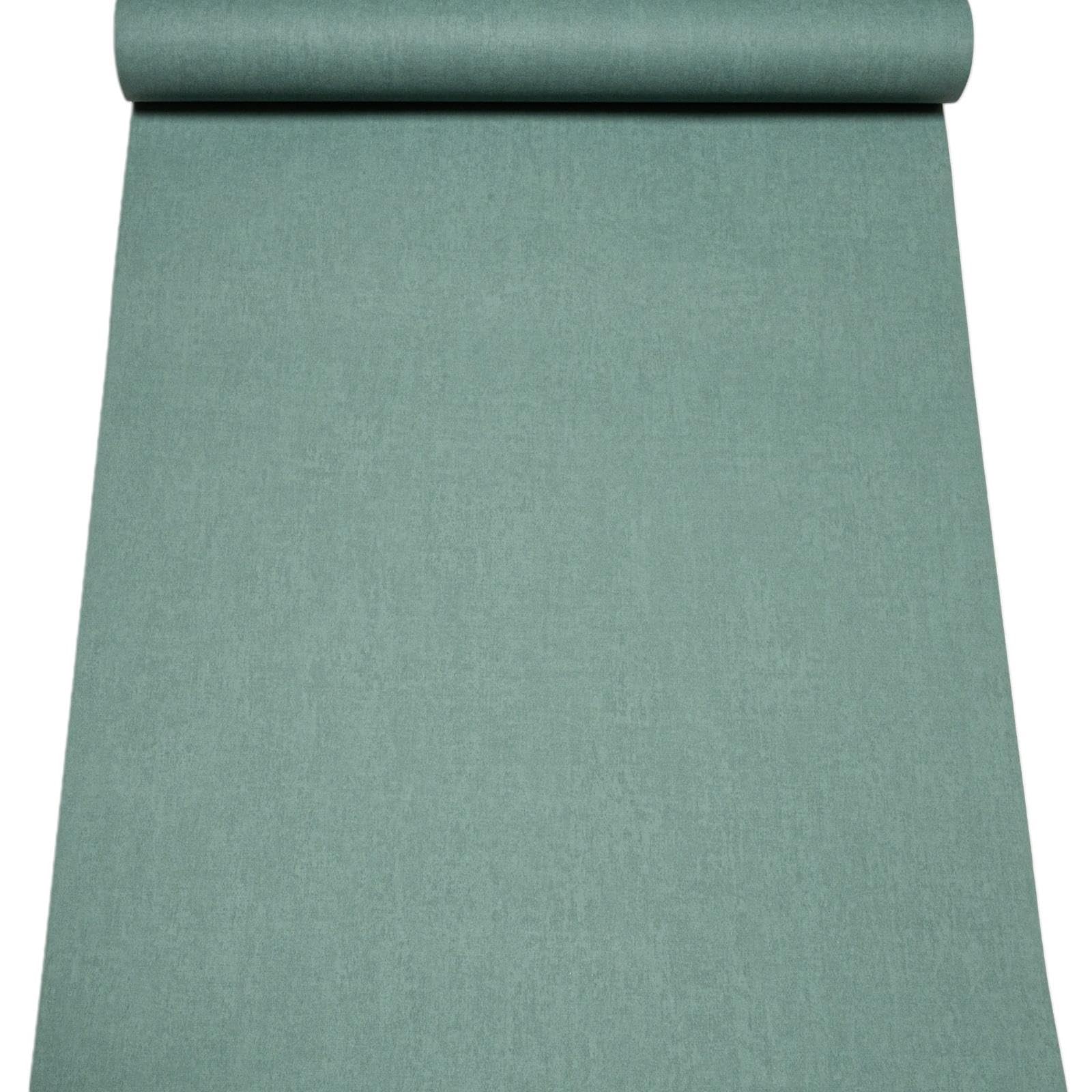 Plain Green Wallpaper Smooth Thick Paste The Wall Vinyl Lounge Bedroom Hall Way