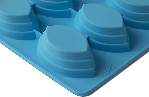 Miniatura 2 de Mobi Molde de silicona para hornear 12 botes de postre, azul