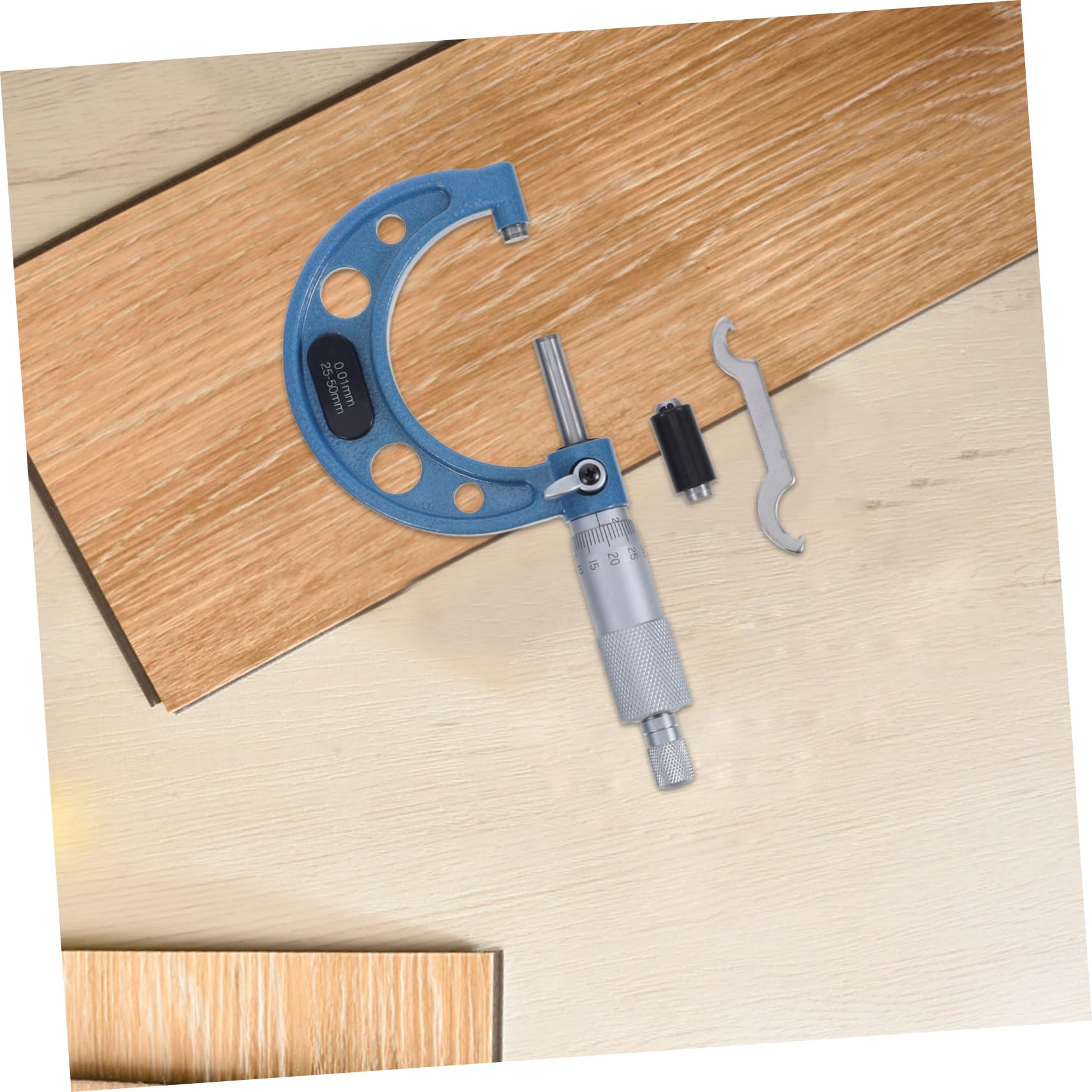 Micrómetro Exterior de Acero Inoxidable Precisión Rango Herramienta de Medición para Aficionados al Bricolaje Fabricantes y Mecánicos Automotrices