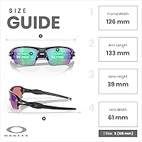 Vista 4 de Oakley Flak 2.0 Asian Fit OO9271 - Lentes de sol rectangulares de puente bajo para hombre, correa + kit de cuidado de diseñador iWear