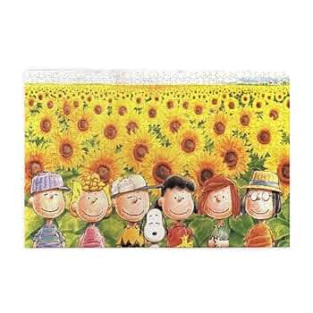 スヌーピーパズル　ひまわりにつつまれて1000ピース Amazon.co.jp: スヌーピー ひまわり アニメ ジグソーパズル 木製