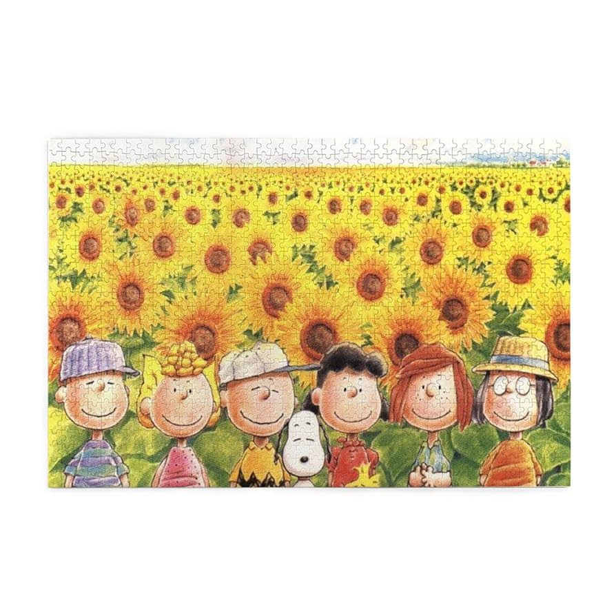 スヌーピーパズル　ひまわりにつつまれて1000ピース Amazon.co.jp: スヌーピー ひまわり アニメ ジグソーパズル 木製