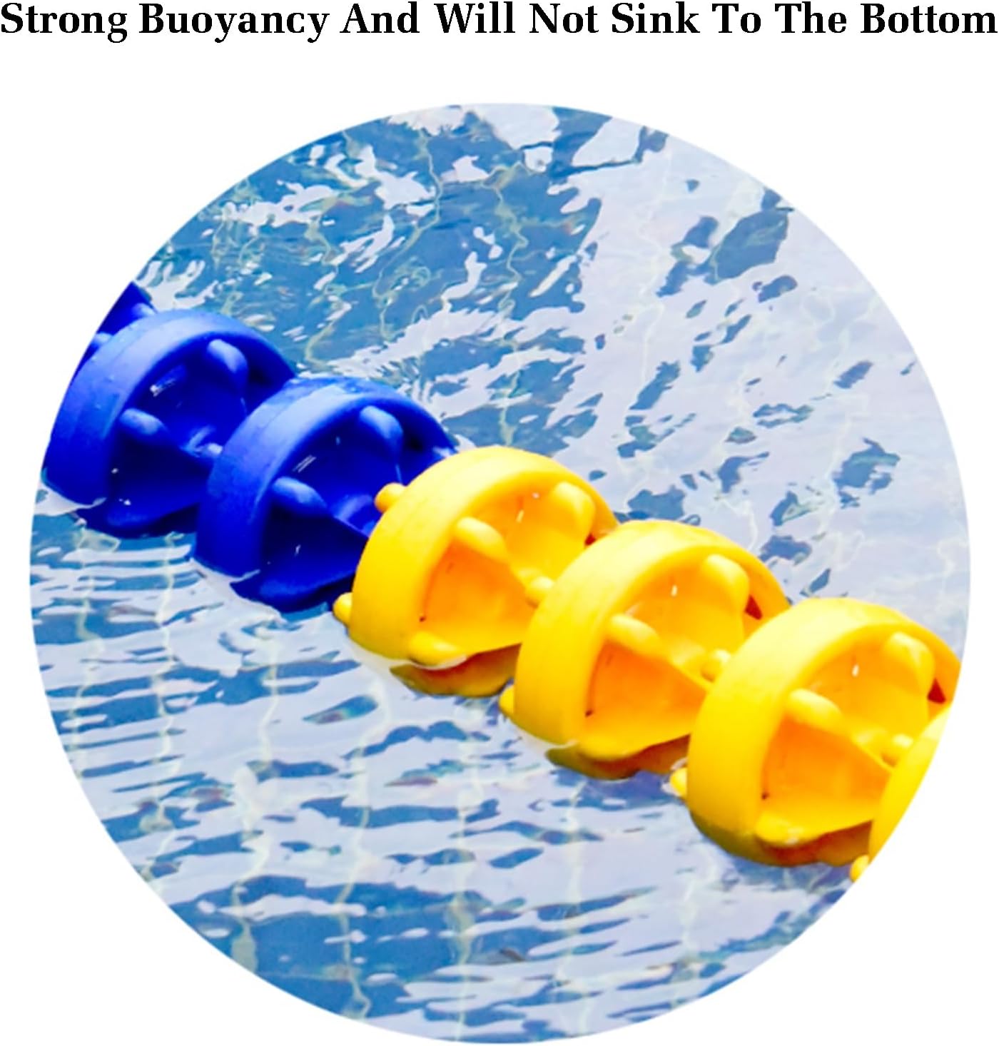 Floating Pool Safety Divider Lane Line - Durable Steel Pool Divider for Shallow Swimming Competitions, Perfect for Lane Separation and Enhanced Safety