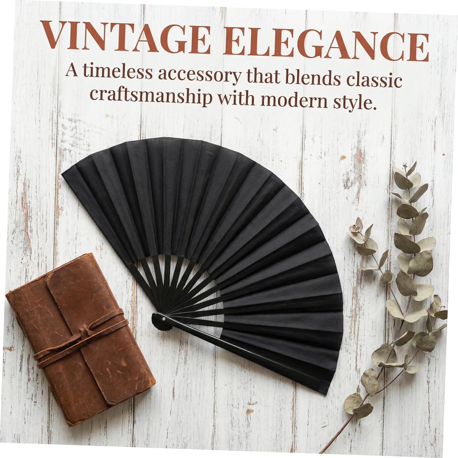 3 Sets Black Folding Hand Rave Fans with Cloth Material and Abs Frame, Quick and Smooth Opening, Easy to Use for Retro Performances and Daily Use, Includes Storage Pouch