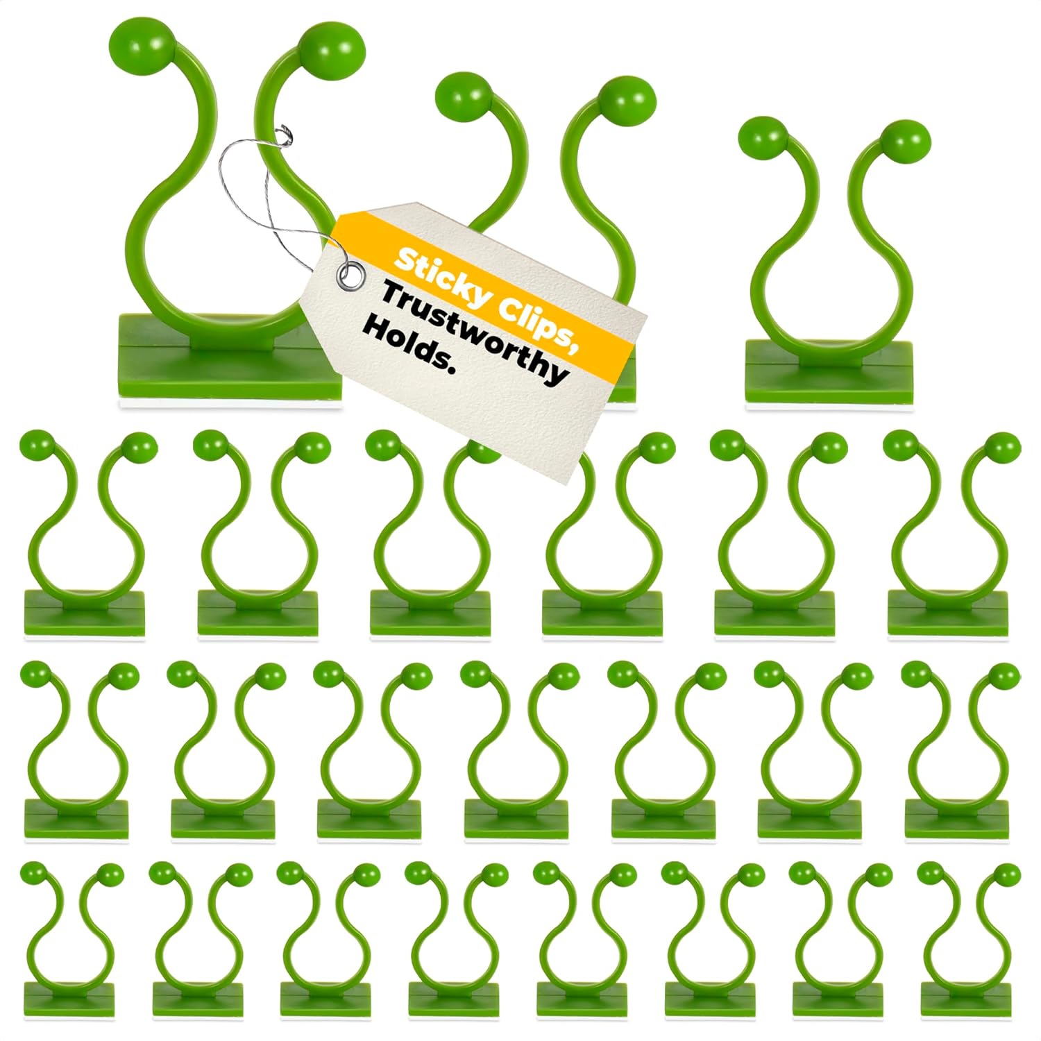Wall Plant Clips for Climbing Plants 110Pcs Green Vine