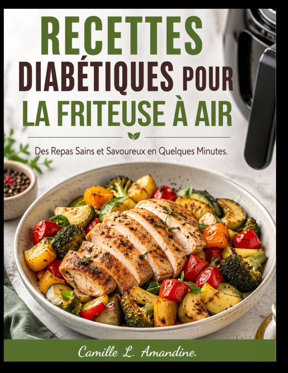 RECETTES DIABÉTIQUES POUR LA FRITEUSE À AIR: Des Repas Sains et Savoureux en Quelques Minutes.