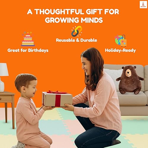 Miniatura 5 de Shumee Montessori - Juego de bolos de madera para niños de más de 2 años, juegos de bolos ecológicos con 6 pines y bola, juego de bolos