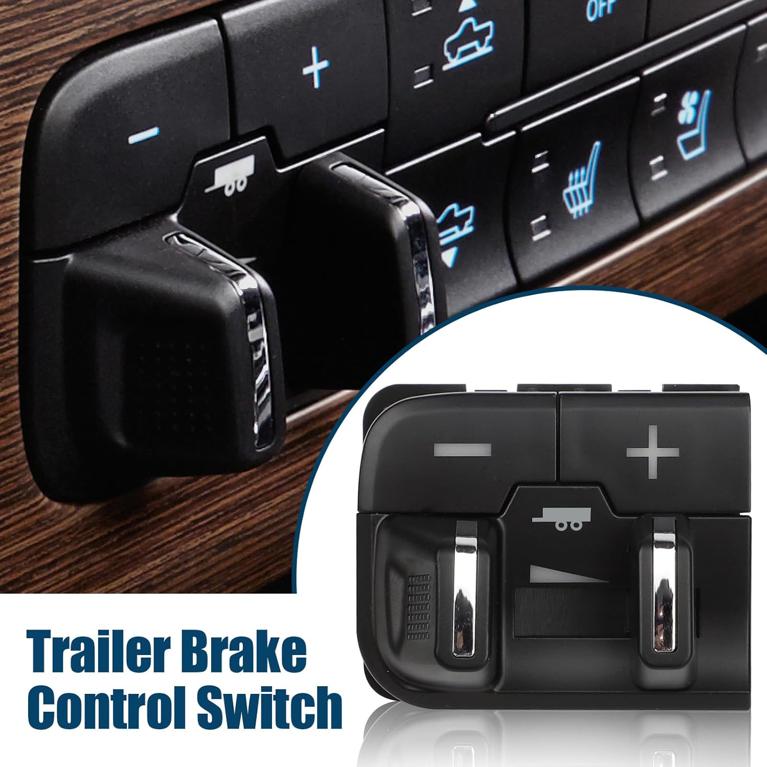 82215040AB Integrated Trailer Brake Control Module Kit Compatible with 2016-2018 Ram 1500 2500 3500 4500 5500 for 2019 Ram 1500 Classic in-Dash Trailer Brake Controls Module