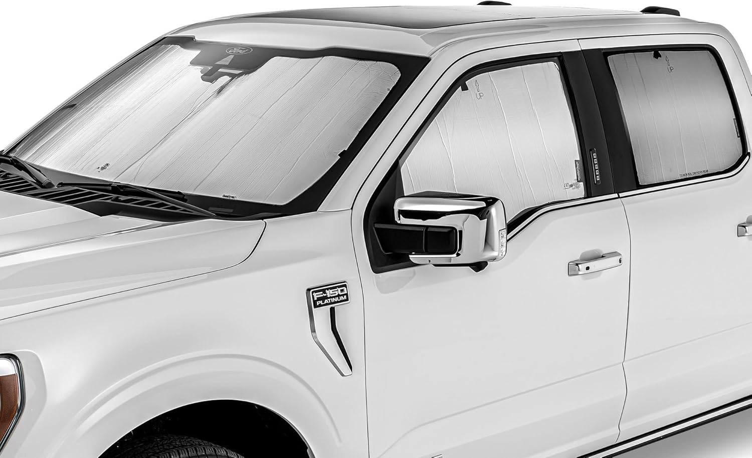 WeatherTech Sunshade Window Shade for Ford Super Duty, F-150 Lightning, Super Duty - (TS1360K2)