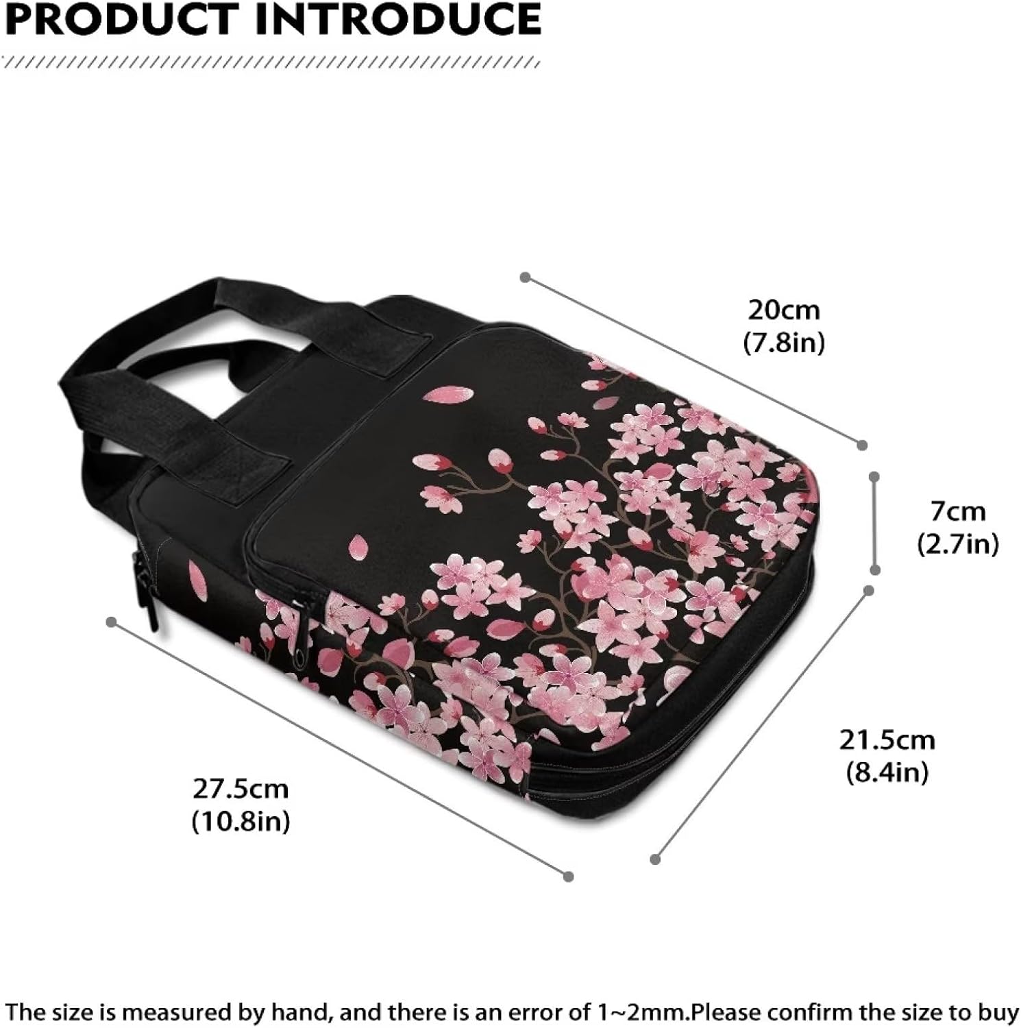Mumeson Bible Cover for Men Women Big Size Bile Case Scripture Handbag with Multi Pockets Church Tote Bag