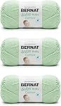 Fil Bernat Softee Baby Cotton Jade Frost - 3 paquets de 120g - Mélange - 3 DK (léger) - 254 verges - Tricot/Crochet