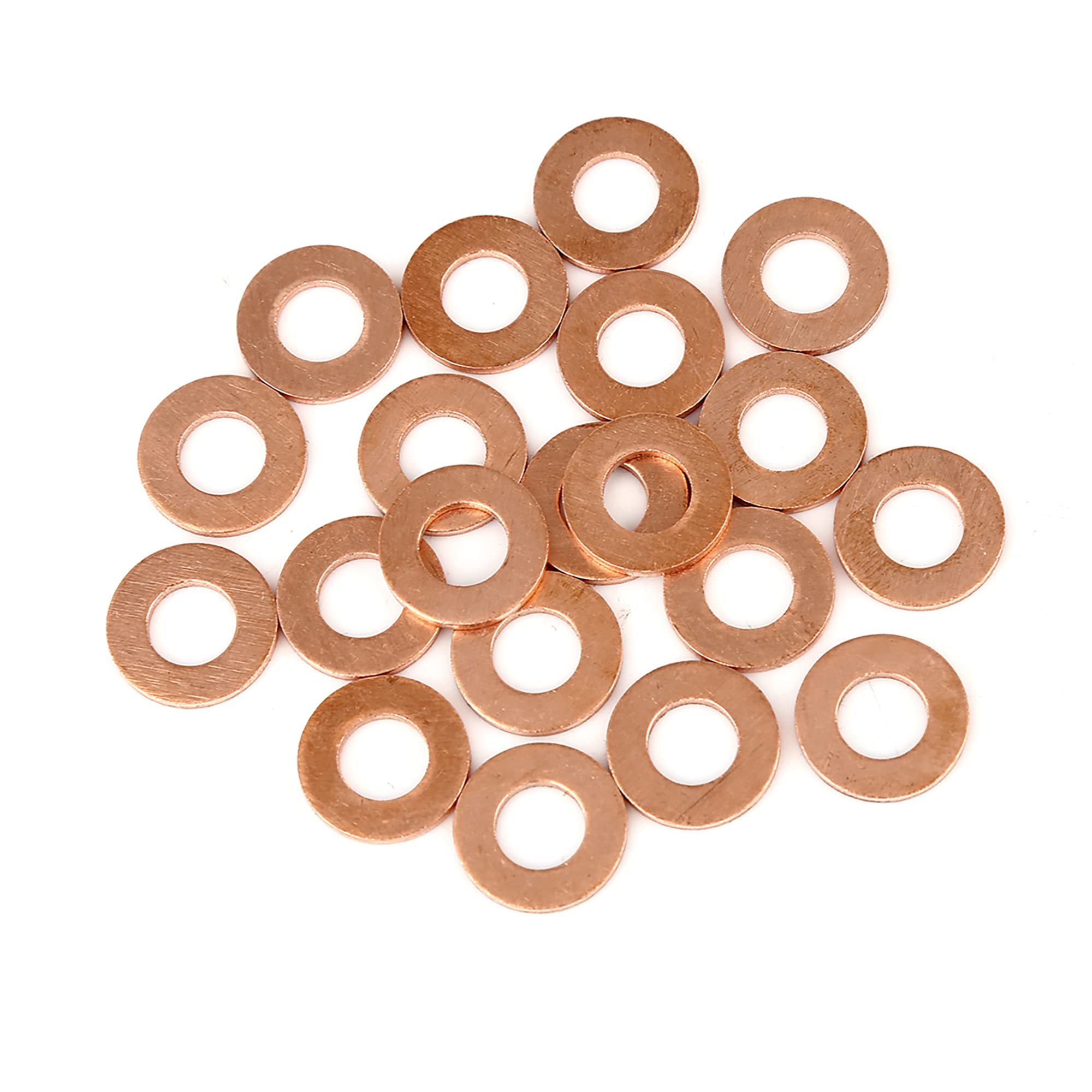 A ABSOPRO Rame Rondella 8 x 16 x 1.5mm Piatto Sigillante Guarnizione anellos (Set di 20)