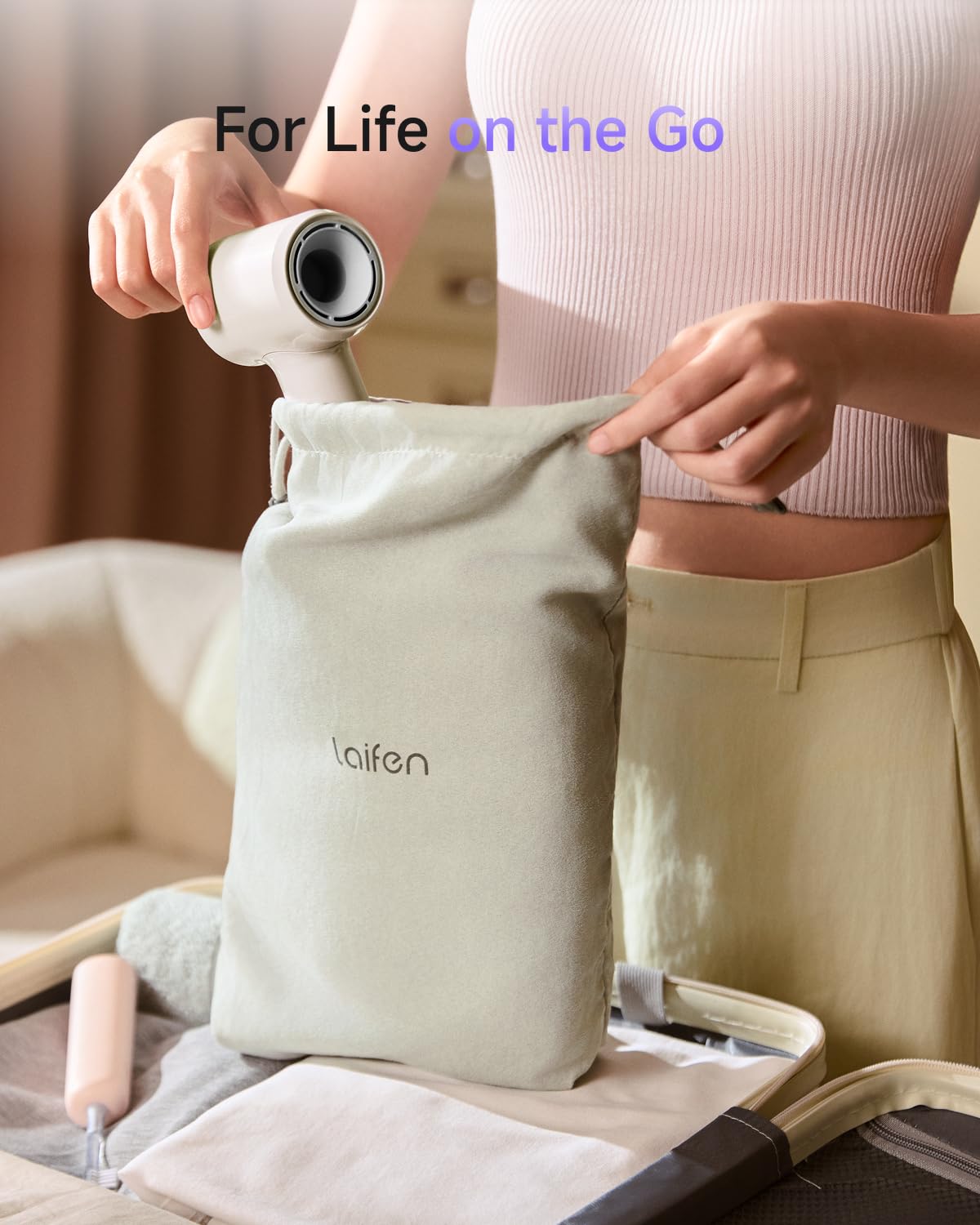 Laifen Air Fast-Drying Ionic Hair Dryer, Palm-Sized Lightweight Design