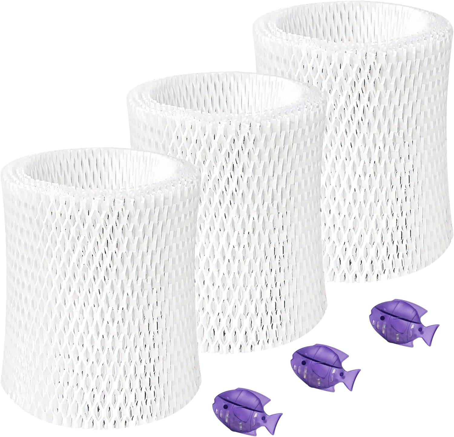 Plus Wick Humidifier Filter Replacement for Canopy Plus Humidifier Only (5.5L), Don’t fit for Canopy Bedside or Nursery Humidifier, 3 Pack+3 Humidifier Cleaning Fish