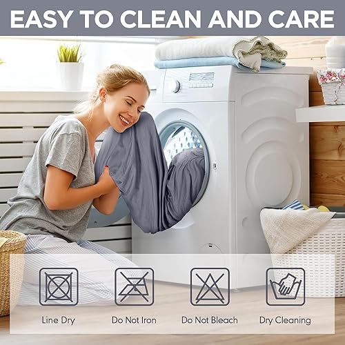 Miniatura 6 de Peryiter Juego de 2 fundas de sofá para sofá biplaza para sala de estar, protector de muebles para sofá, sillón, ajuste elástico, a prueba de