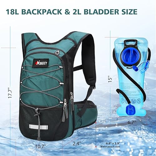 Miniatura 5 de Hydration Pack, Insulated Hydration Backpack with 2L Hydration Bladder, Hiking Backpack for Men Women Kids, Water Backpack for Hiking, Running,